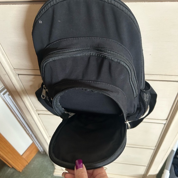 Classic Black Backpack with Multiple Compartments - Picture 7 of 10
